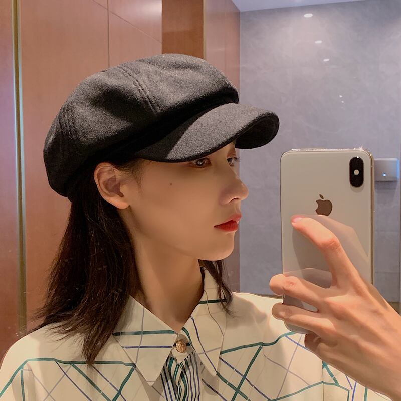 オータムウィンターレッドスタンダード レトロ 帽子 秋物 冬物 ベレット ヘアアクセサリー ブラック・アイド・ピーズ16643028786