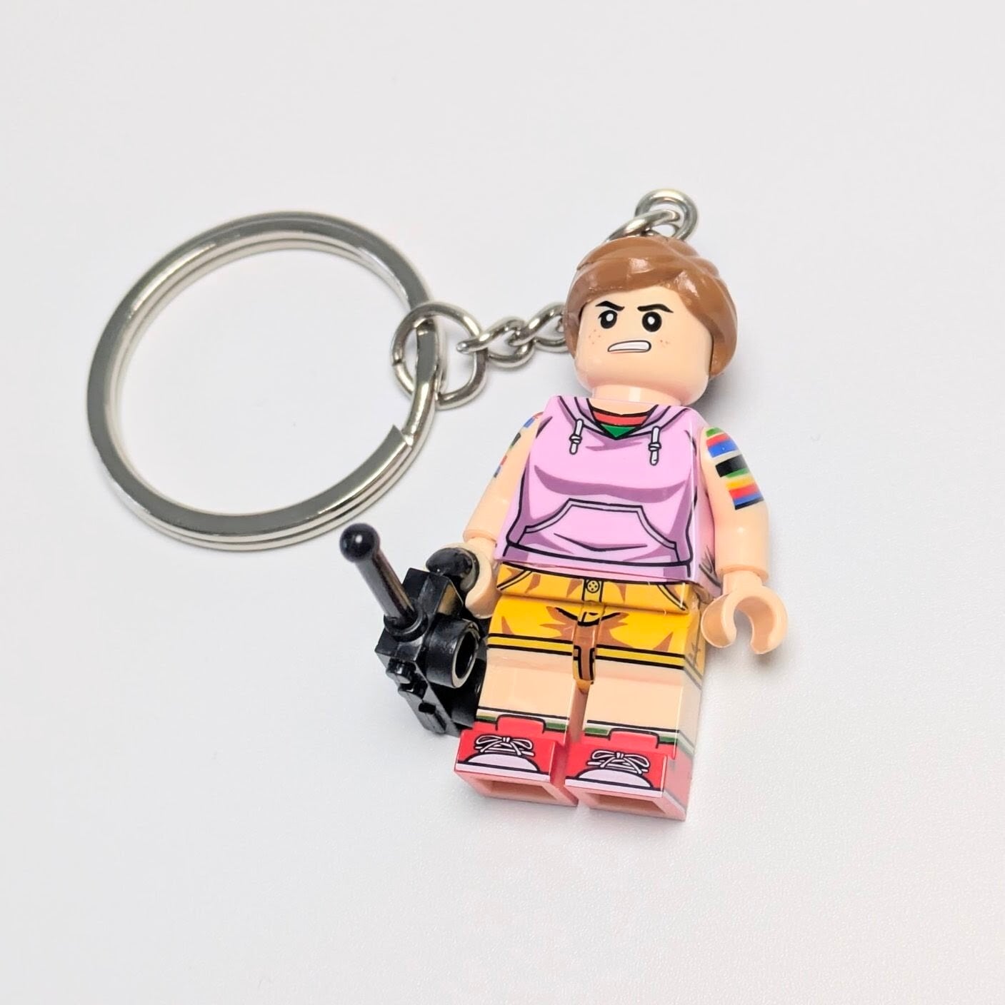 2026年1月下旬〜2月上旬再入荷予定!☆ブロックフィギュアキーホルダー☆【 Stranger Things / ストレンジャーシングス 】 マキシーン・メイフィールド / マックス ver.2 〚アメリカン雑貨 アメトイ〛