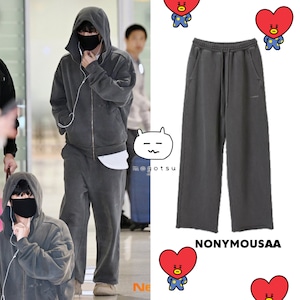 ★BTS V テテ 着用!!【NONYMOUSAA】25FW_NONYMOUS AA FADING MOOD PANTS - D/GRAY