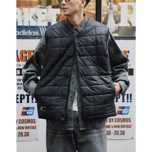 Quilted snap button vest 1533