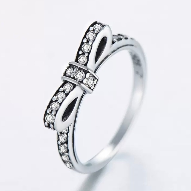 sterling silver ribbon ring