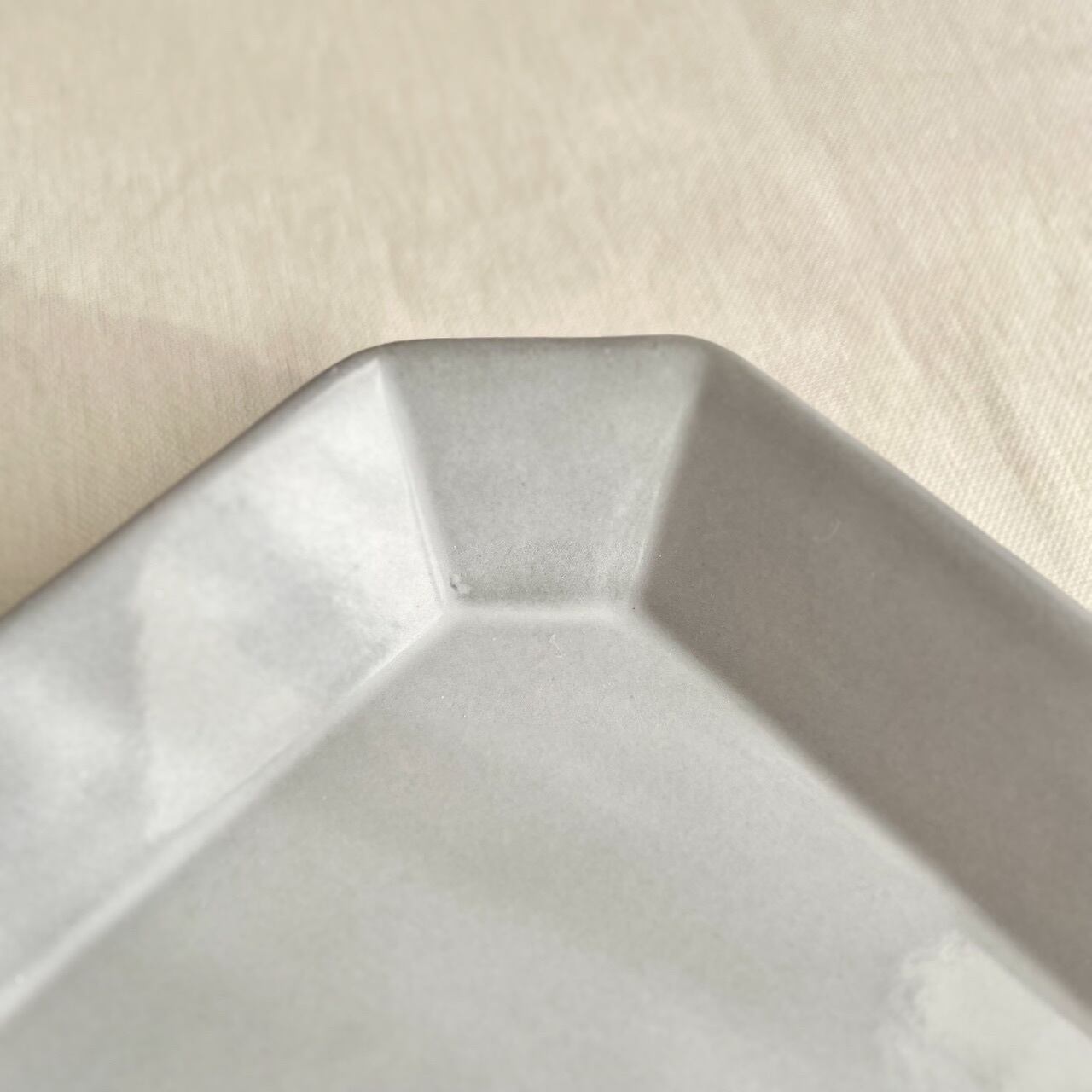 ホワイト 八角形プレート 直径約30cm 八角プレート L 全6色 | 光泉窯 -kosengama-