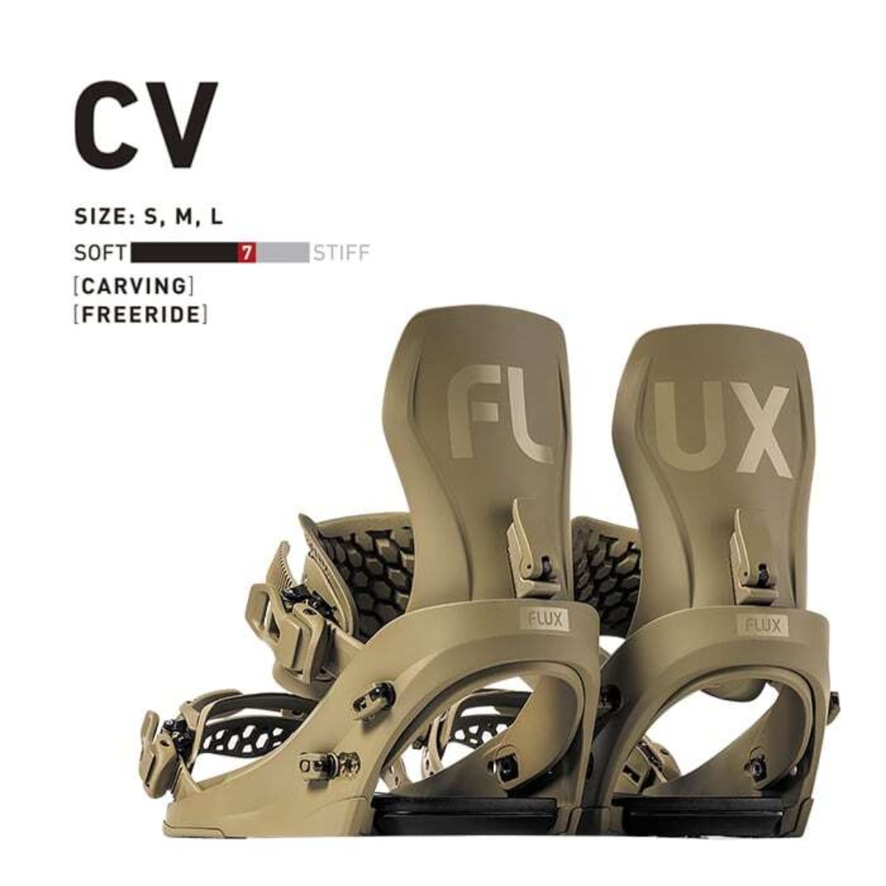 FLUX CV 新品未使用 22-23 Bindings WHITE おおきく Lサイズ