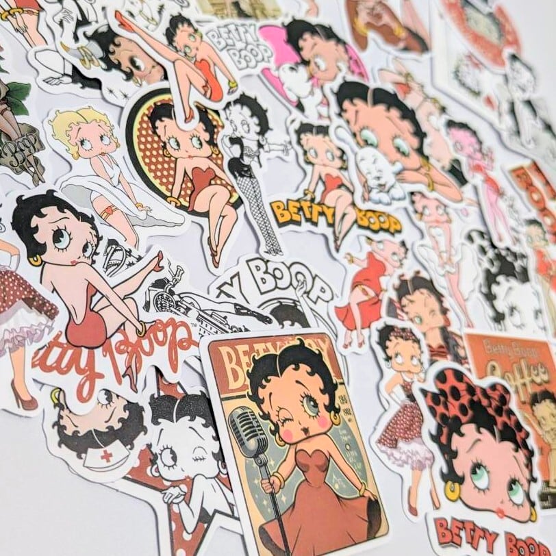 送料無料！【 Betty Boop（ベティブープ） 】 STICKER（ステッカー）50