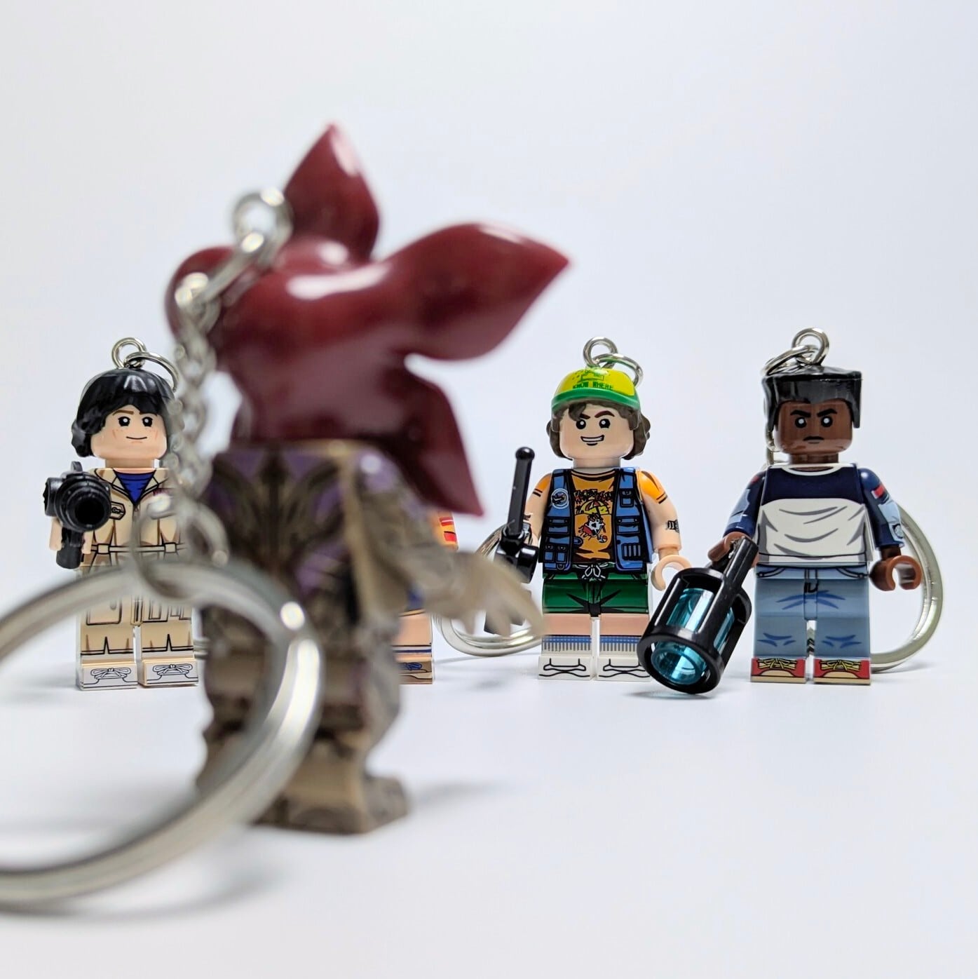 ★ブロックフィギュアキーホルダー★【 Stranger Things / ストレンジャーシングス 】 マイク・ウィーラー 〚アメリカン雑貨 アメトイ〛