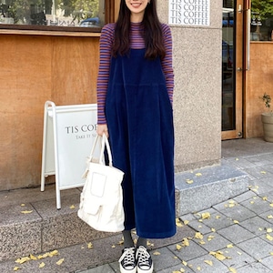 コーデュロイサロペットワンピース A00395