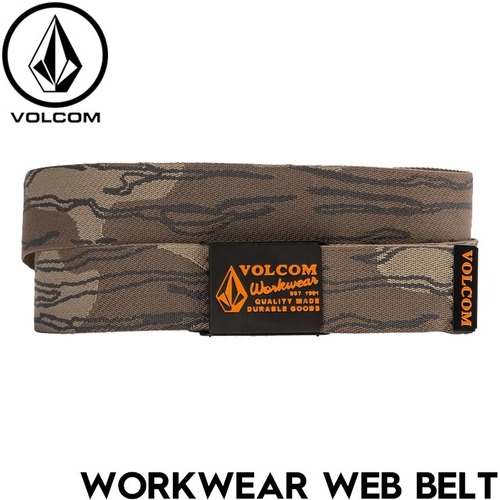 ベルト ガチャベルト ウェビングベルト VOLCOM ボルコム ヴォルコム WORKWEAR WEB BELT D5912502 BRINDLE 日本代理店正規品