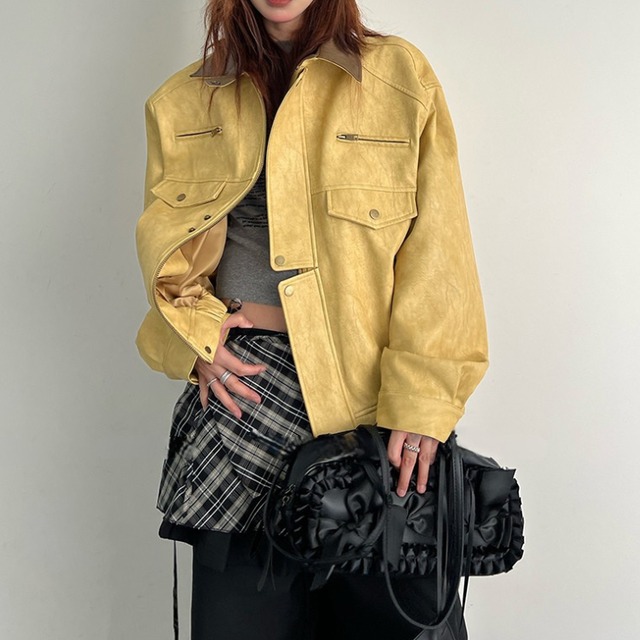 シャツカラー パッチポケット ジャケット R30113