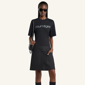 【courreges】WAISTED PRINTED T-SHIRT