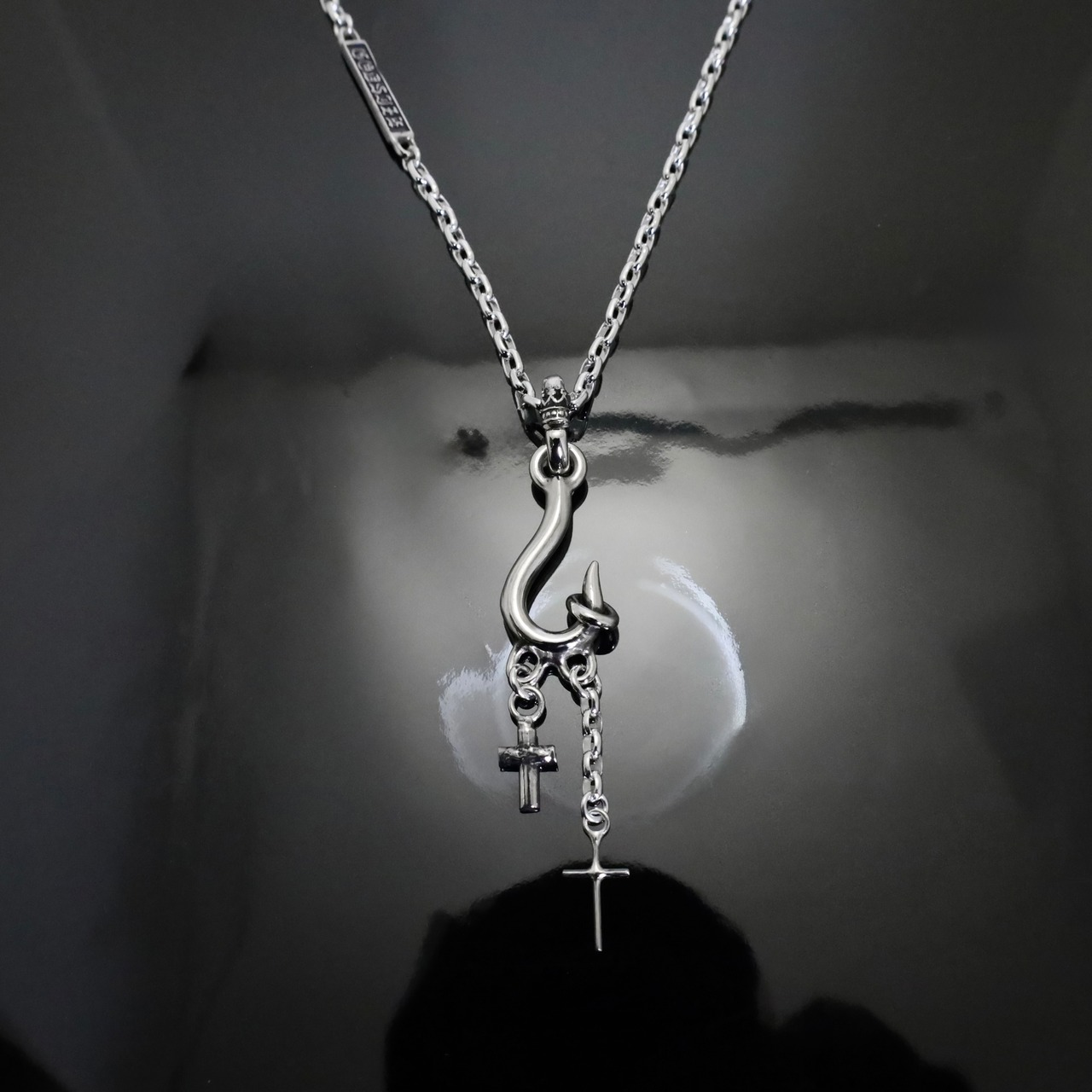 CURIOSITY HOOK #1 I.D. TAG NECKLACE / キュリオシティフック #1 I.D. タグ ネックレス
