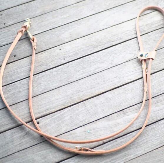 小型犬用本革製 3WAYロングリード | Pooches Dogwear