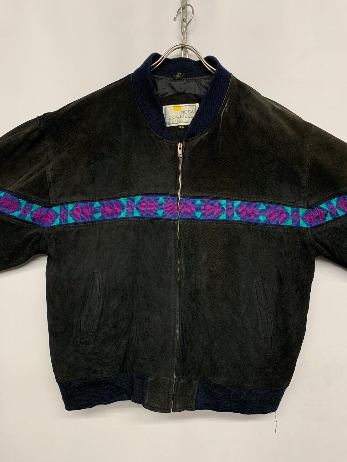 “MESA RIDGE” Native Line Leather Jacket
