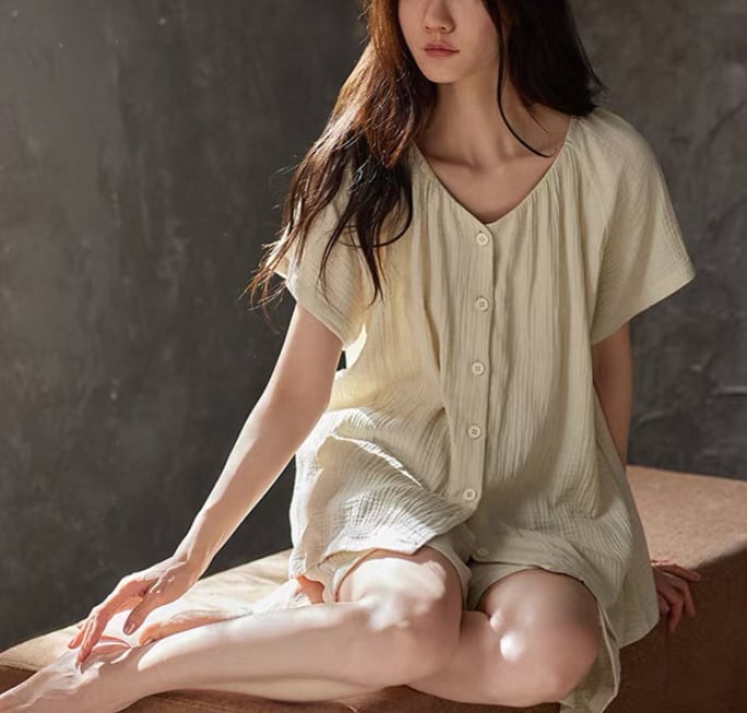 訳ありSALE 【M-XL】cotton100  short pants design pajamas