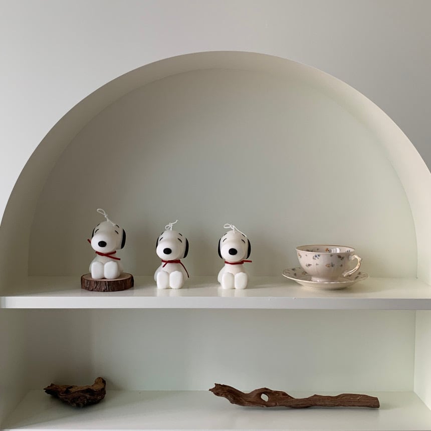 snoopy candle / スヌーピーキャンドル オブジェ 韓国 | tokki maeul