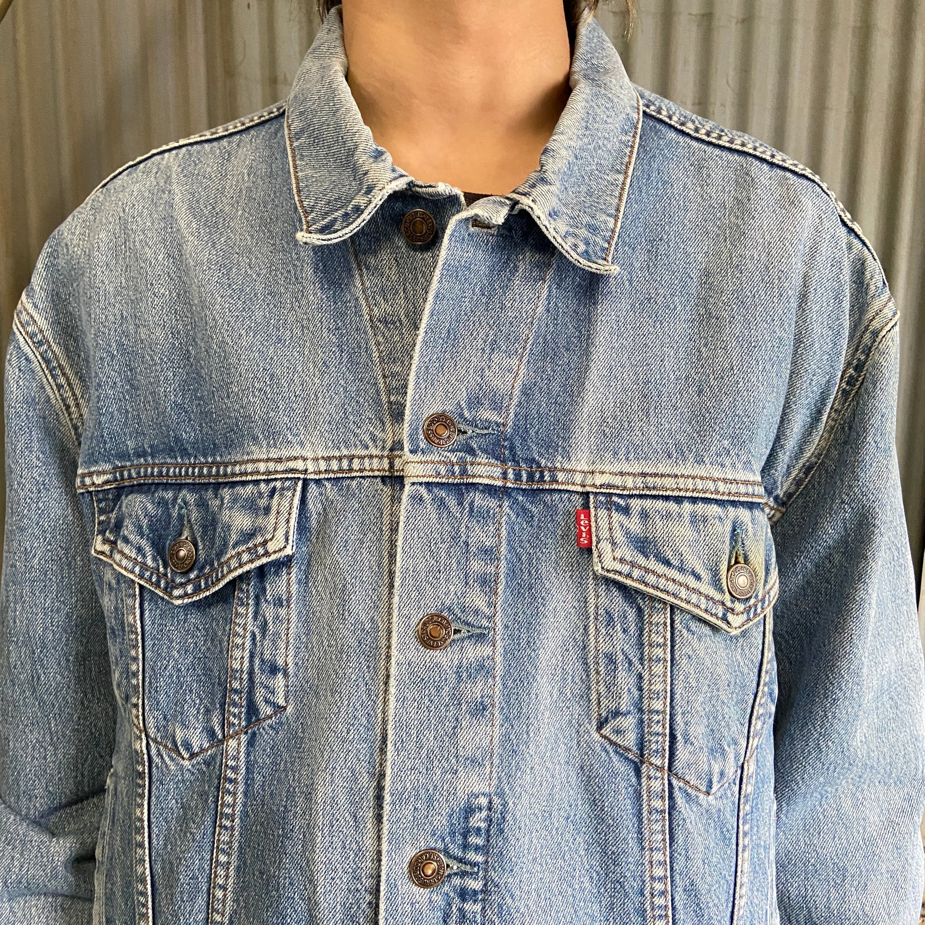 90年代 Levi's ユーロリーバイス 70503 02 デニムジャケット メンズL 古着トラッカージャケット 90S ヴィンテージ ビンテージ  【デニムジャケット】【3anniv】【CS2312-AL2】 | cave 古着屋【公式】古着通販サイト