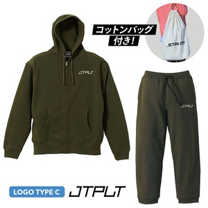 日本限定 セットアップ 【JTPLT】 ジップフーディー&パンツ カーキ JJP25636