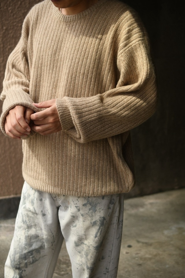 OK/90's "ALAN PAINE" heavey cashmere crew neck knit