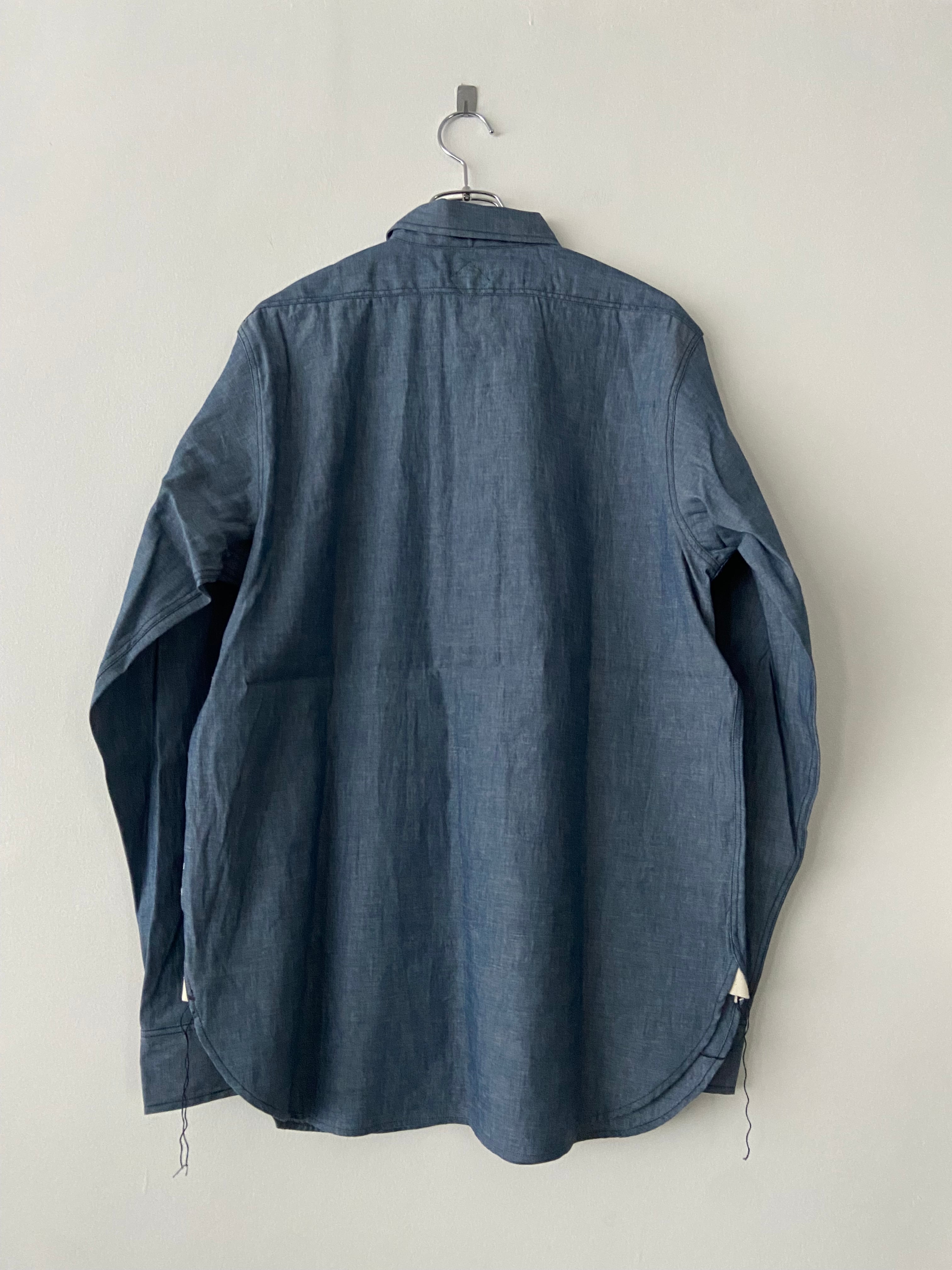 美品！CORONA UTILITY NAVY 1pocket Shirt / THE CORONA UTILITY / NAVY 1POCKET SHIRT *Cotton Chambray