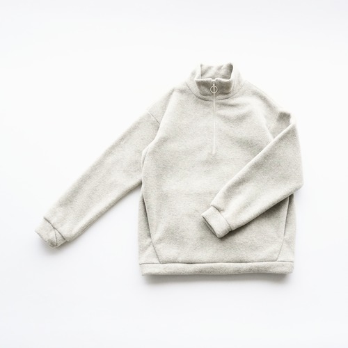 MOUN TEN.(マウンテン)/ melange fleece half zip / oatmeal / 0(〜155cm)