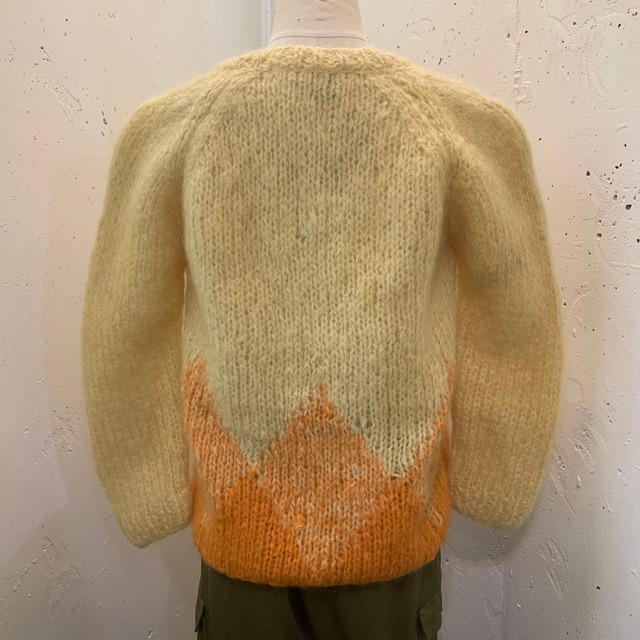 Vintage lemon design mohair sweater
