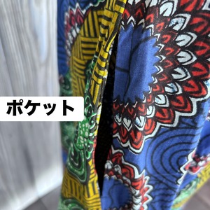 アフリカンパッチワークキャミワンピー