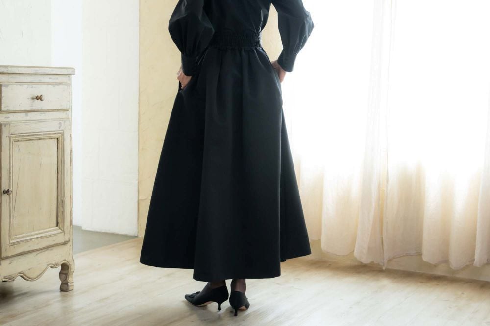 中村江里子セレクション Ave.KIKI×東京ソワール タックフレアスカート