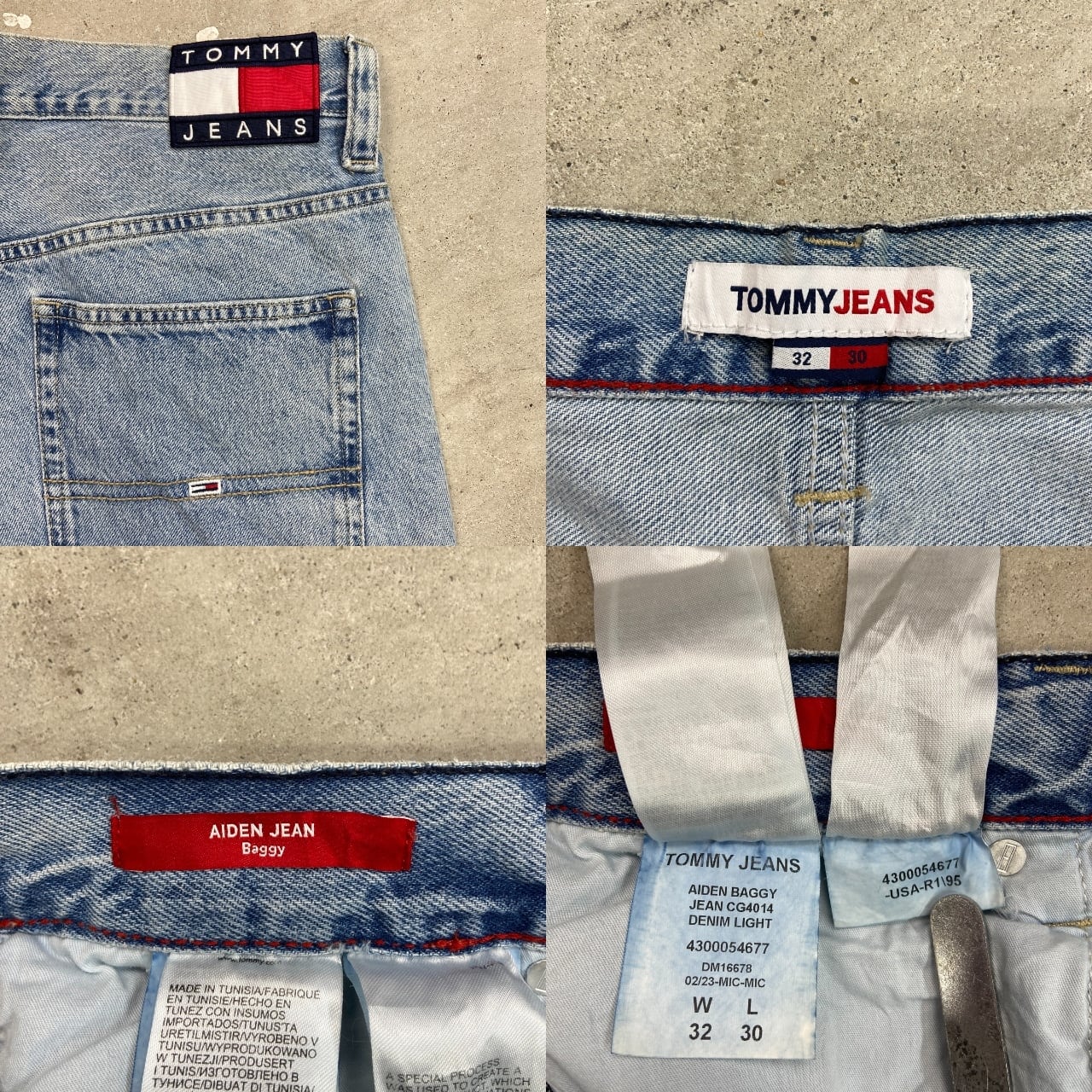 TOMMY JEANS トミーヒルフィガー ワイド デニムパンツ メンズW33相当