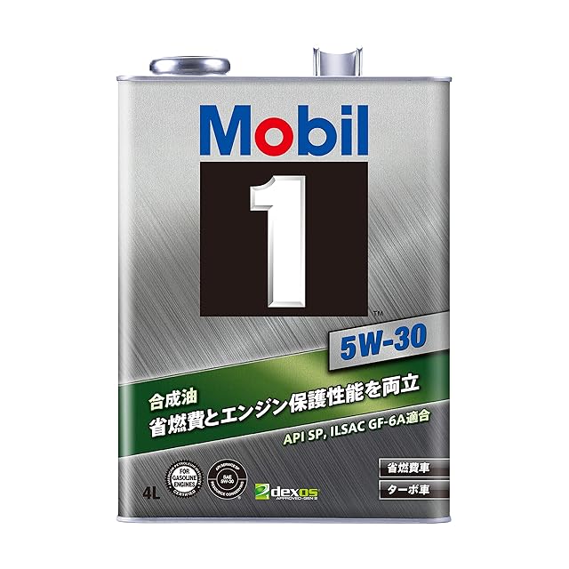 Mobil エンジンオイル モービル1 5W-30 SP GF-6A 合成油 4L 145256