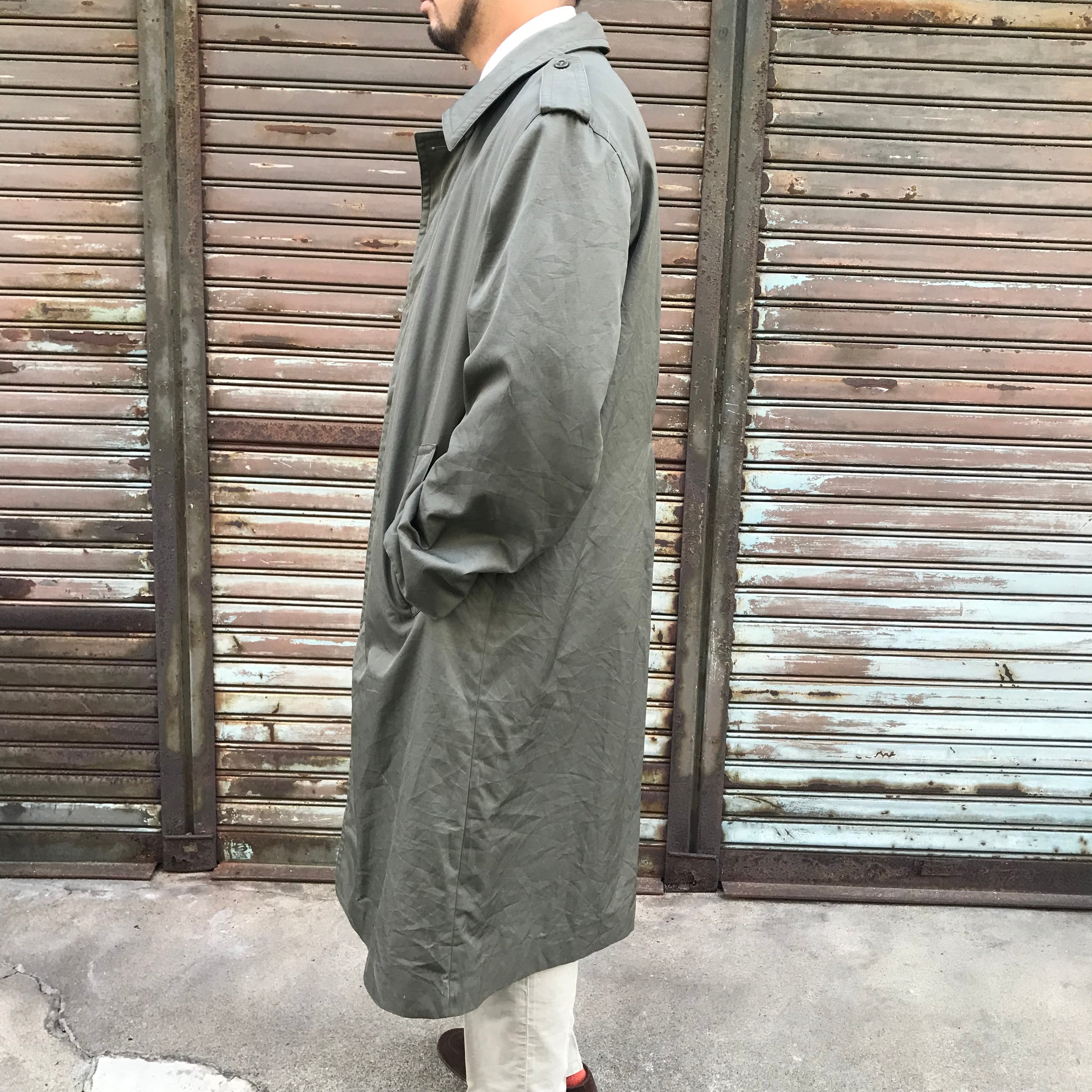 美品 90s French Army フランス軍 実物 オフィサー ステンカラーコート 