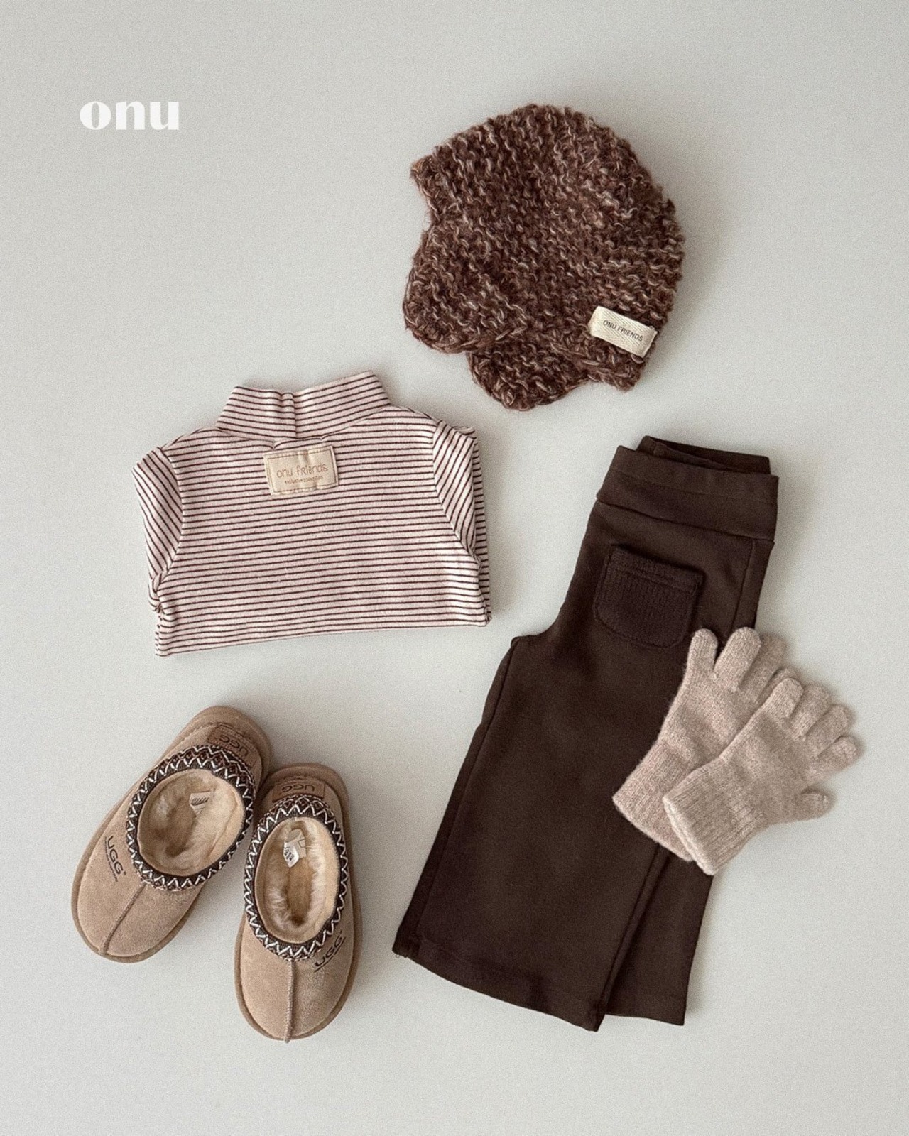 ONU［取寄］marlang stripe turtleneck tee 26winter
