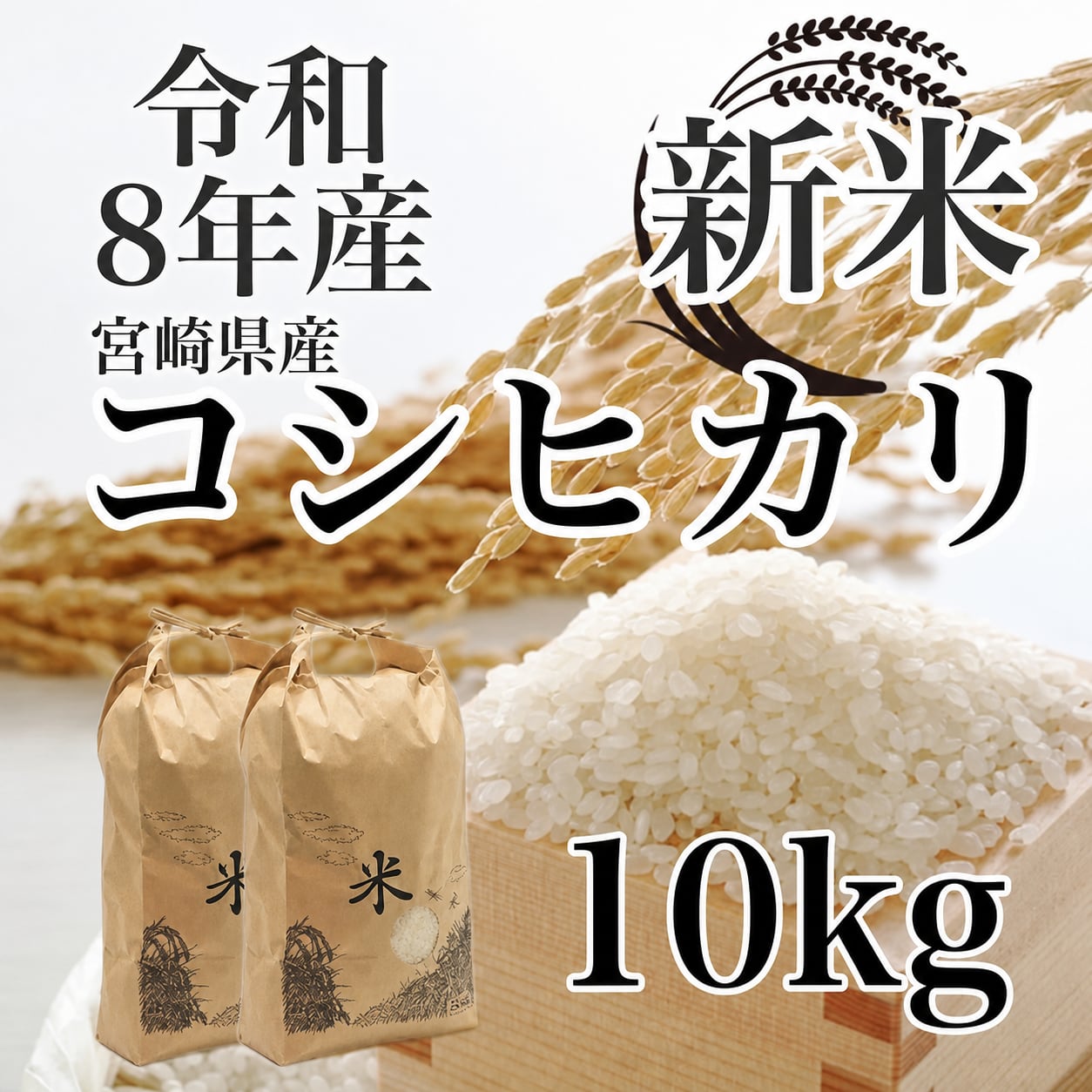 「にじいろGARDEN」残りわずか！宮崎産「こしひかり」昨年収穫の自家用米 にじいろGARDEN」残りわずか！宮崎産「こしひかり」昨年収穫の自家用米