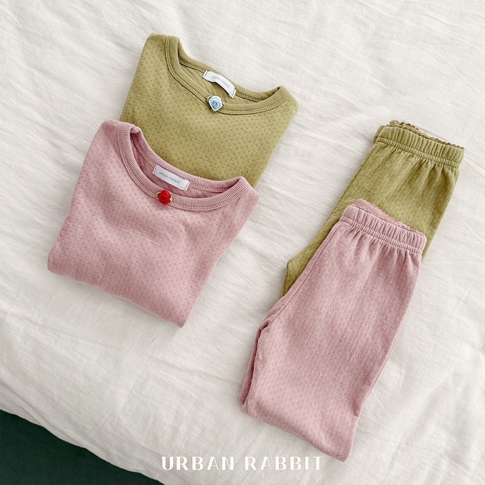 «予約»«ジュニアサイズあり»«Urban rabbit» ローズセットアップ 2colors