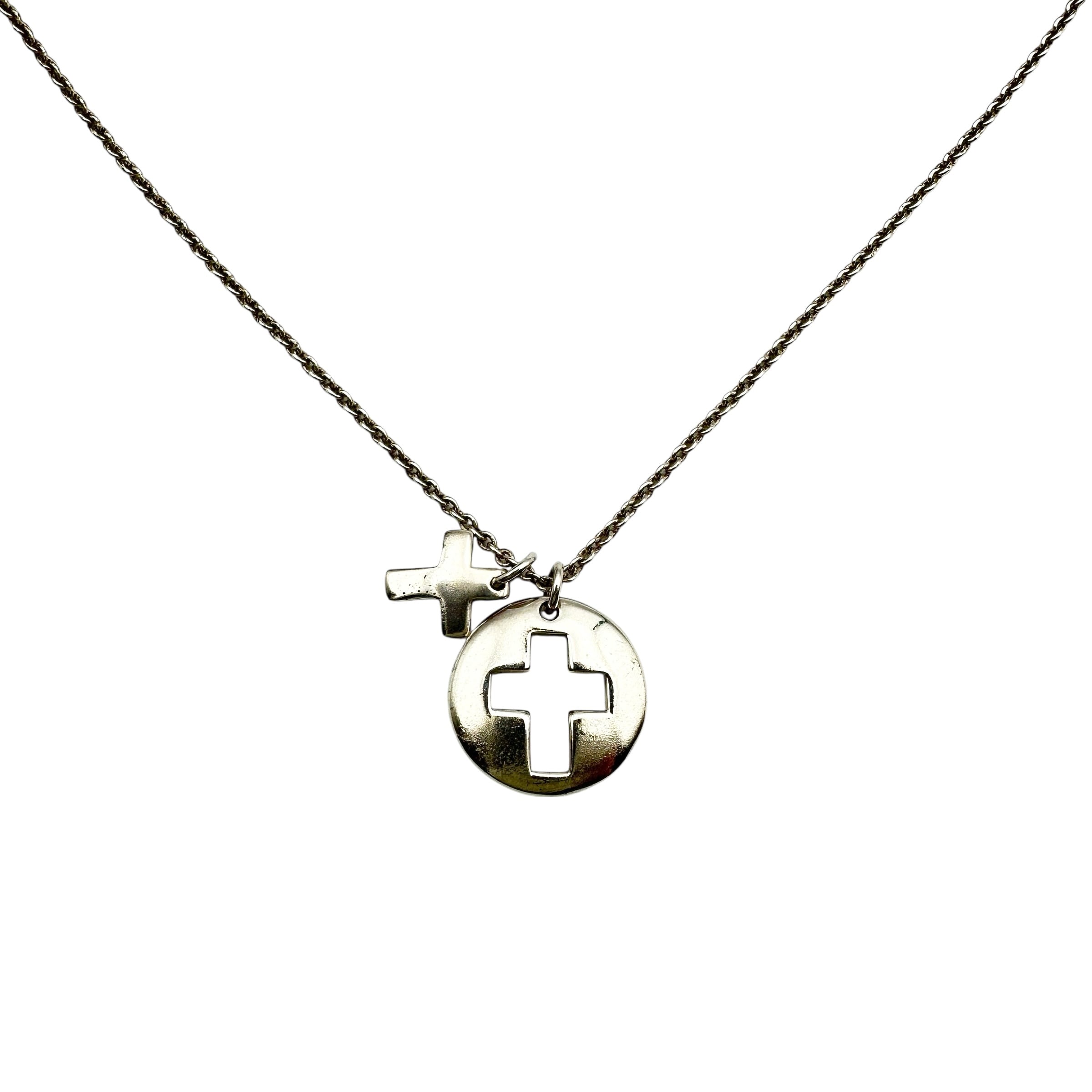 TIFFANY & Co. ティファニー カットアウト ダブルクロス ネックレス 26696-202602