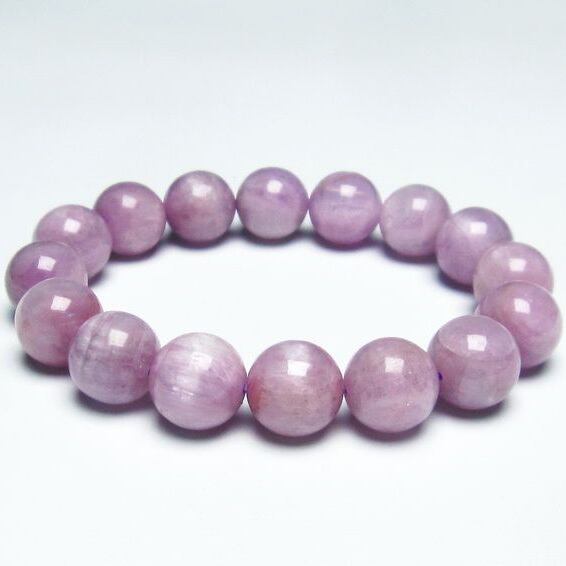 クンツァイト ブレスレット 12mm ミルキークンツァイト 一点物 メール便可 [M便 1/10] 111-19696