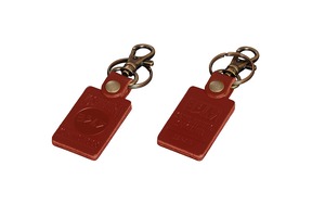 【数量限り】[ヨシムラ] キーチェーン レザーキーホルダー (COMPETITION MOTORS) レッド 903-223-5100