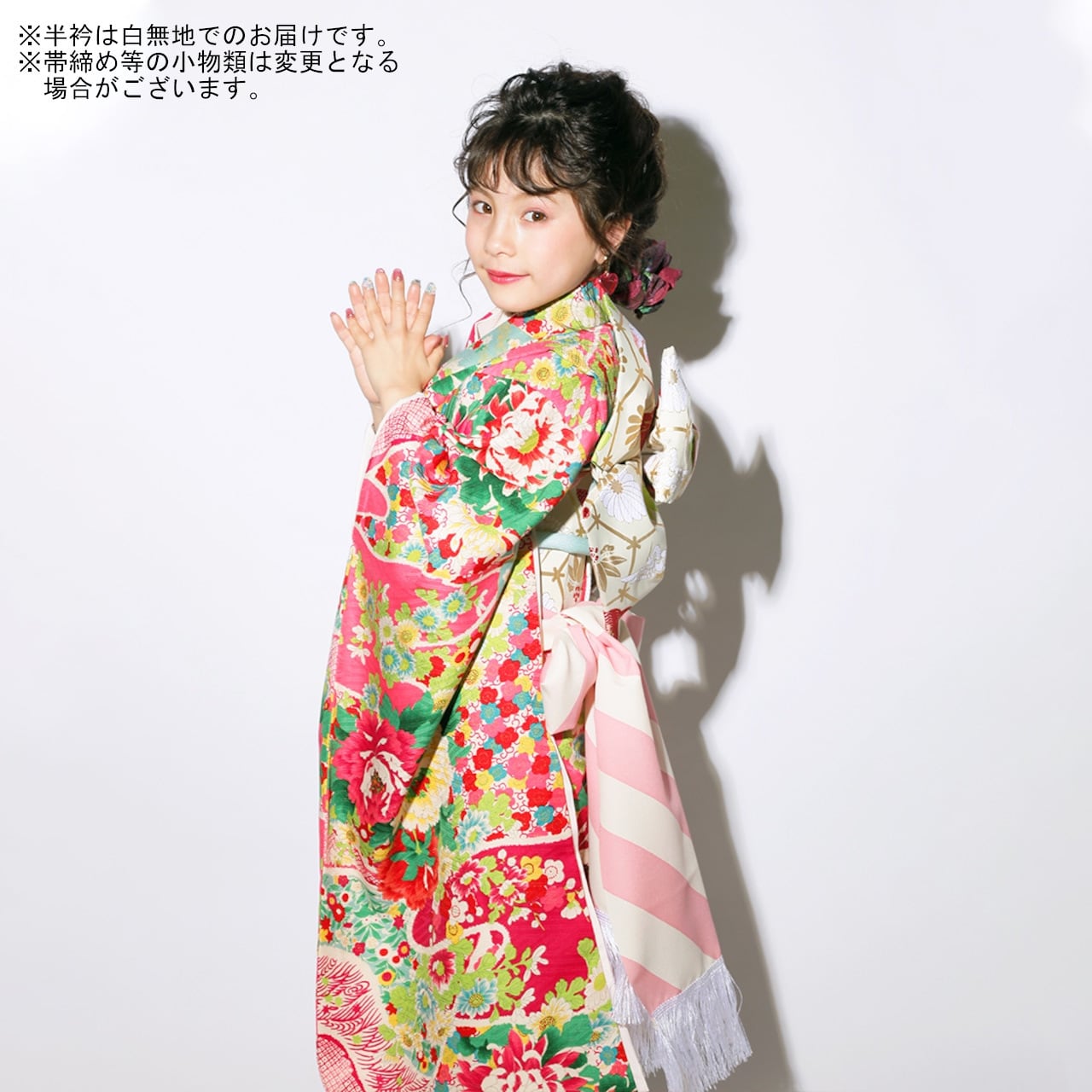 レンタル】七五三着物 7歳 女の子 オリジナル ピンク 【Y272-B297