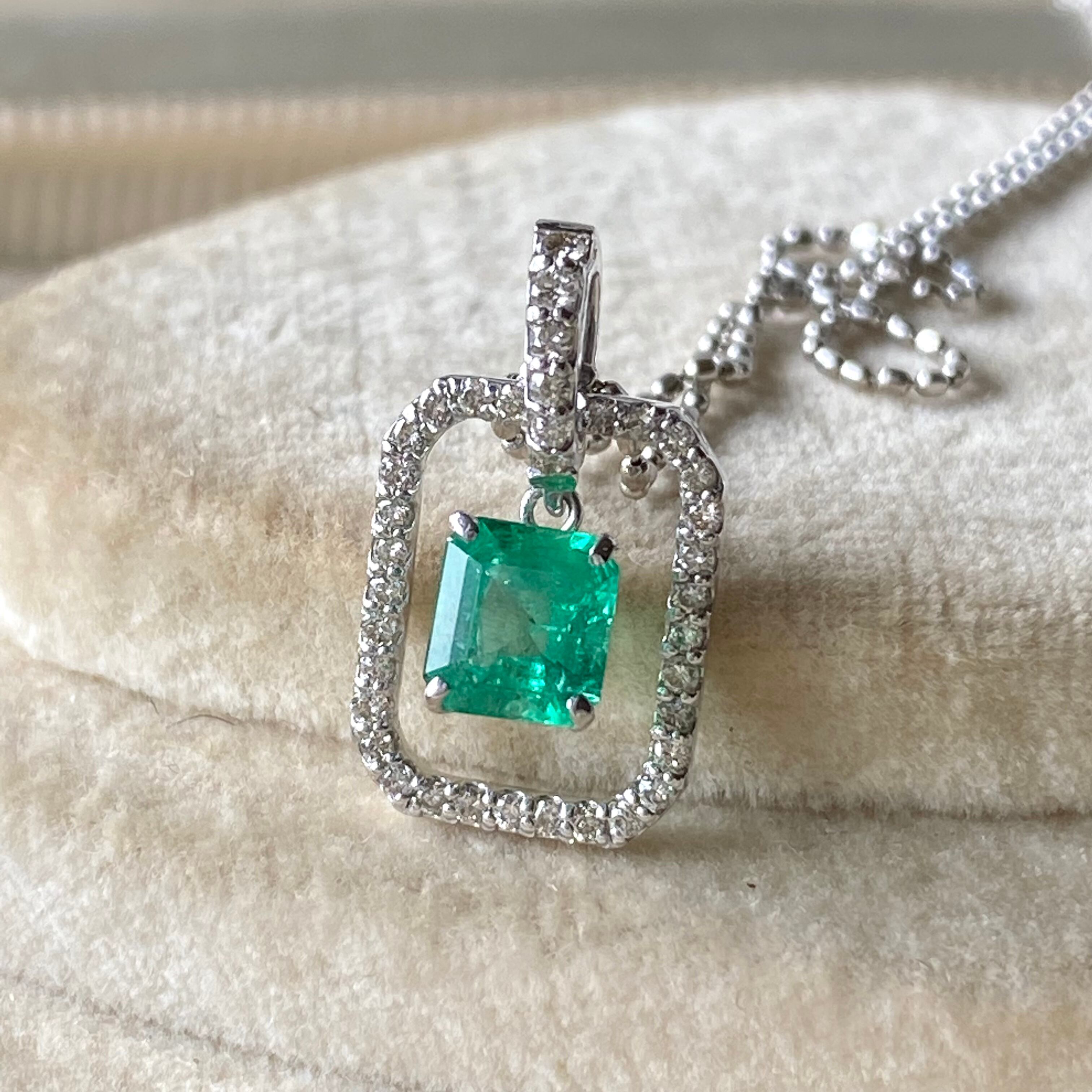 ネックレス ダイヤモンド エメラルド ベリル 18金 sisma.ba