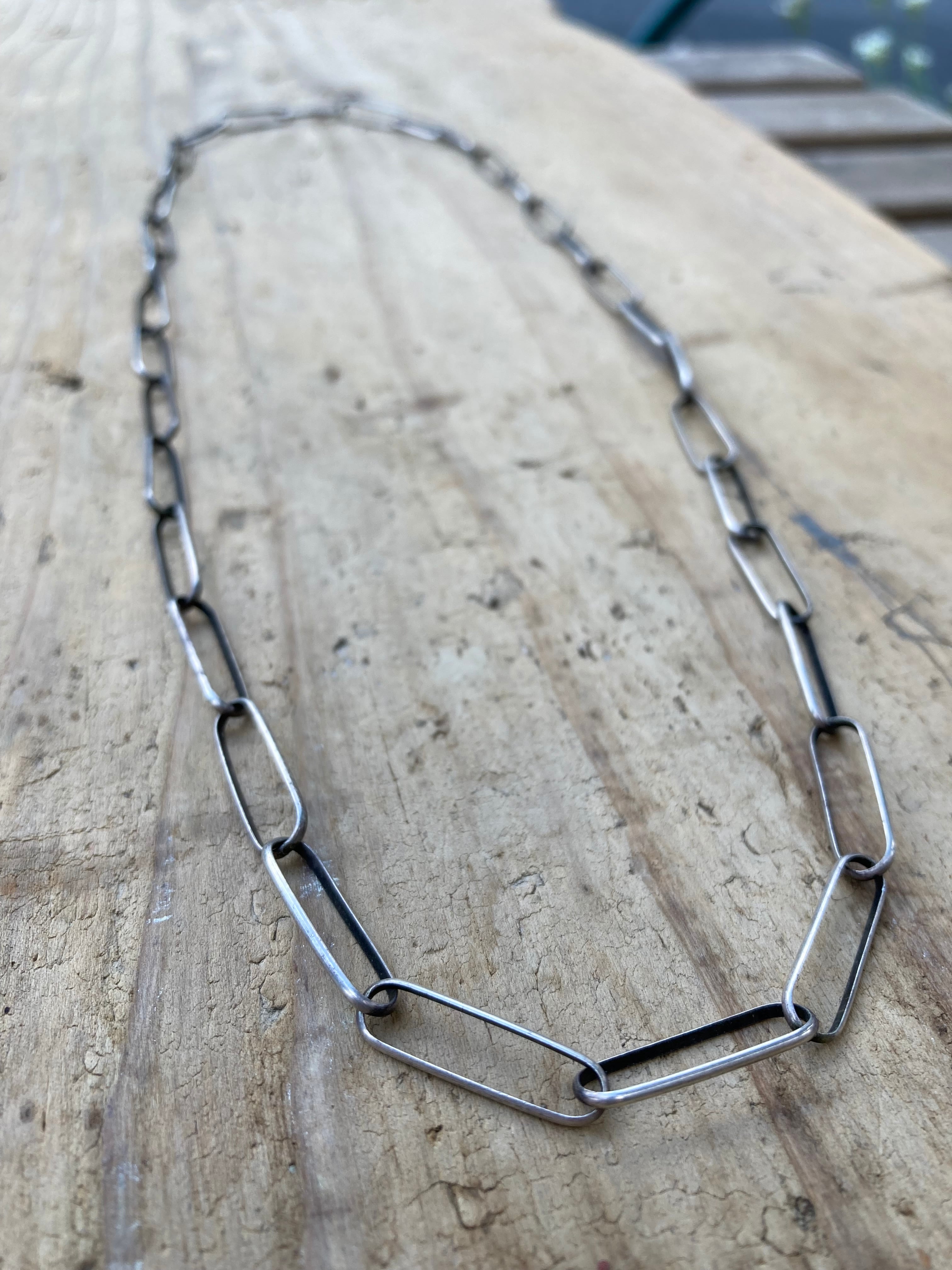 40s VINTAGE STARRING SILVER CHAIN NECKLACE