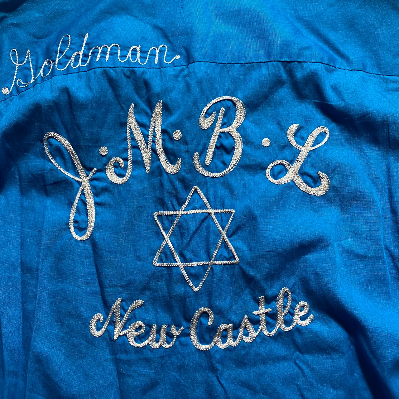 vintage 1960’s HILTON cotton bowling shirt “Hexagram”