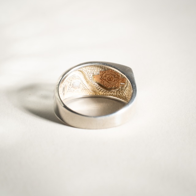 Official Harley Davidson Vintage Silver & Gold Asymmetry Ring