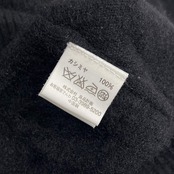 カシミヤ100% 良品計画 無印良品 デザイン ニット タンクトップ L/ブラック レディース