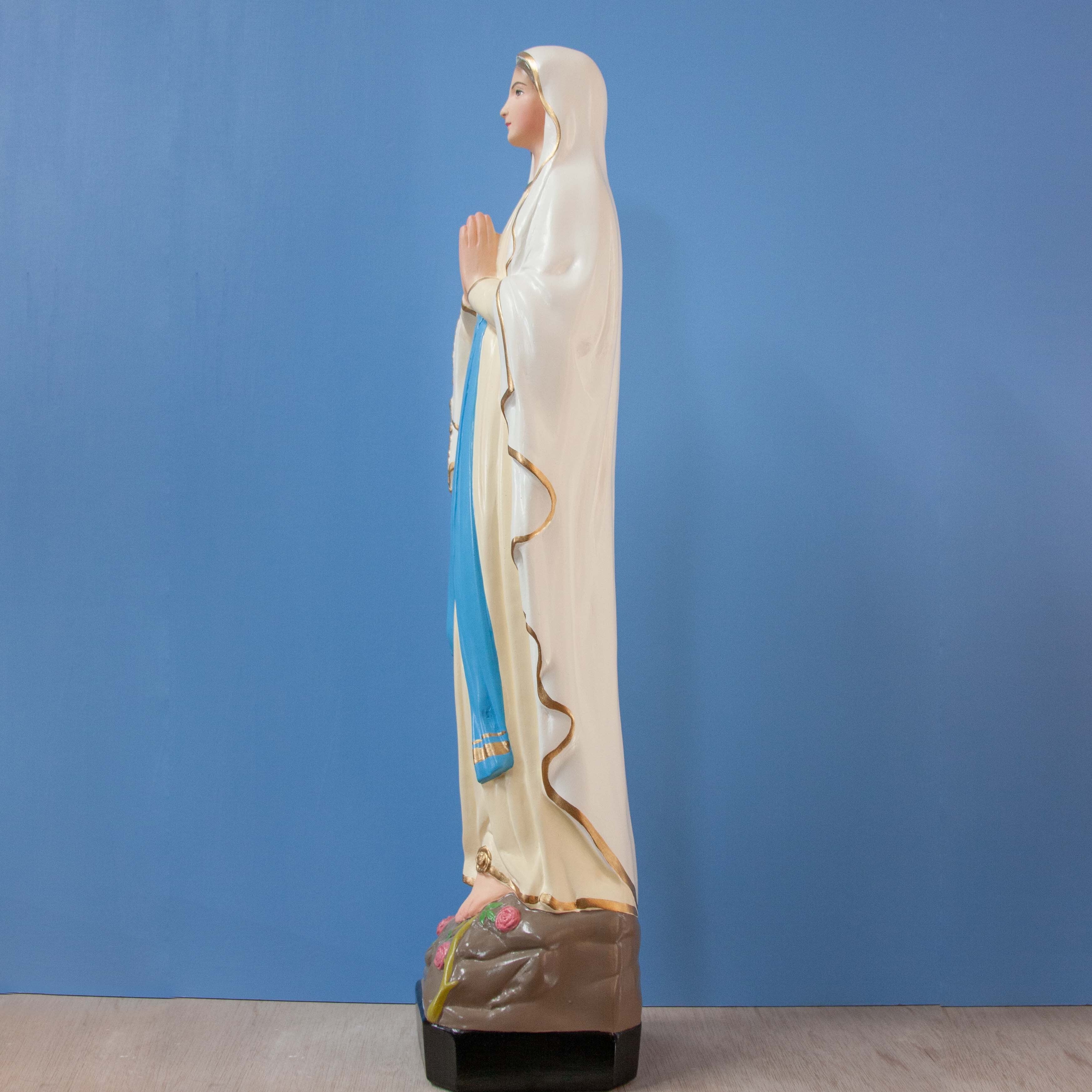 ルルドの聖母像【53cm】室内用カラー仕上げ | 中田ザビエル工房