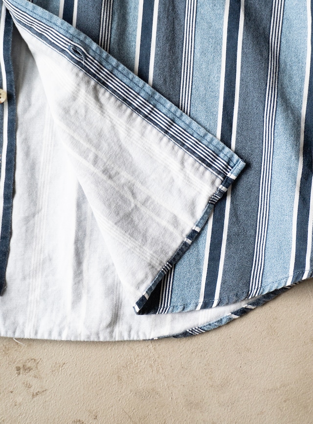 "FADED GLORY" 1990s Multi stripe shirt