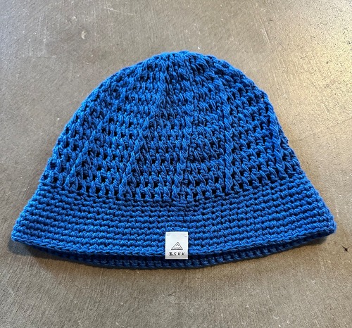 MIHO SONOYAMA cotton kint HAT BLUE