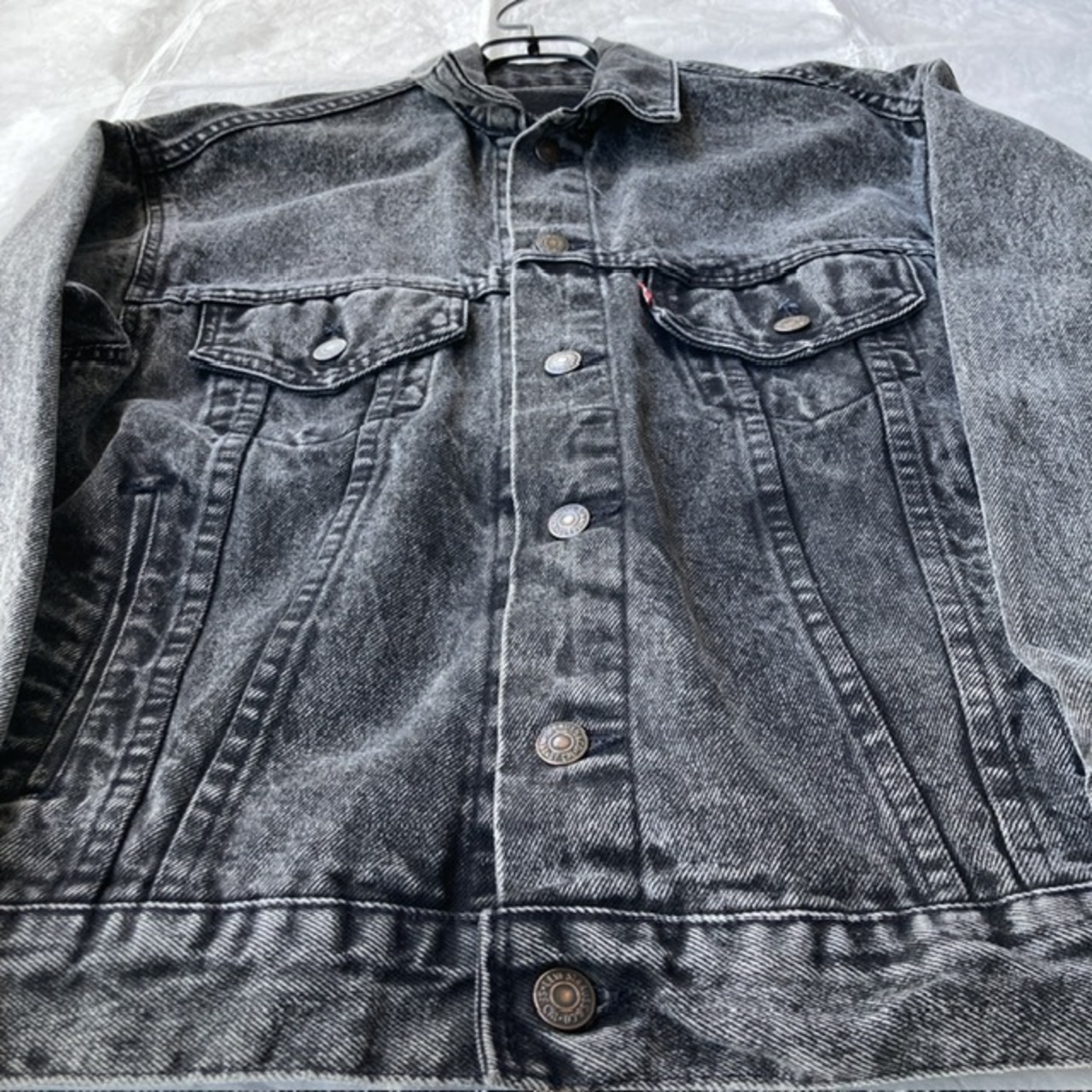 Levi’s 70507-0253 デニムジャケット 先染めブラック USA製 S 画像3