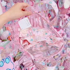 【R51】75-1 2wayPVCバッグ入り巾着バッグ（ショルダーひも別売）