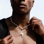 2色 サンダーネックレス W247