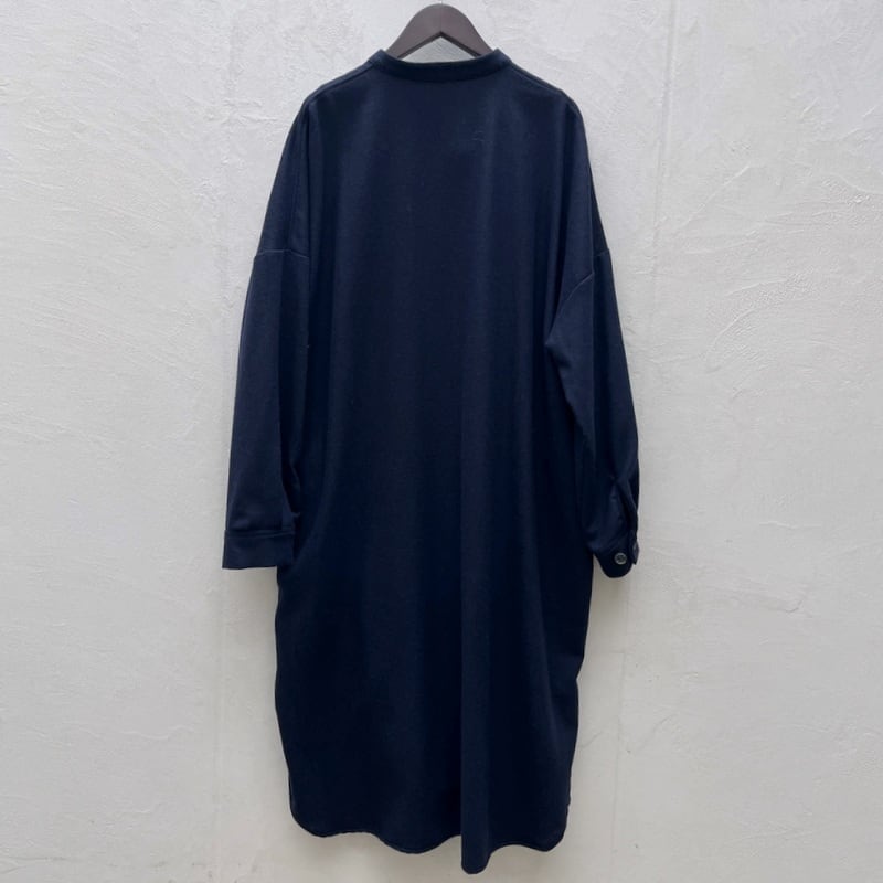 mizuiro-ind(ミズイロインド)スタンドカラーシャツワンピース 4-250046