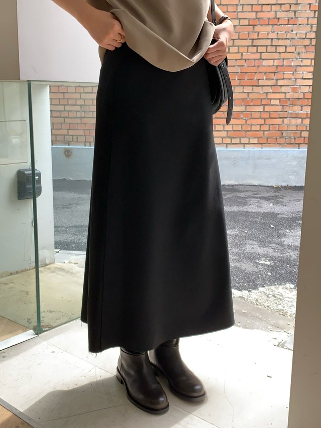 (予約) verveine / Mone wool flare skirt 2color