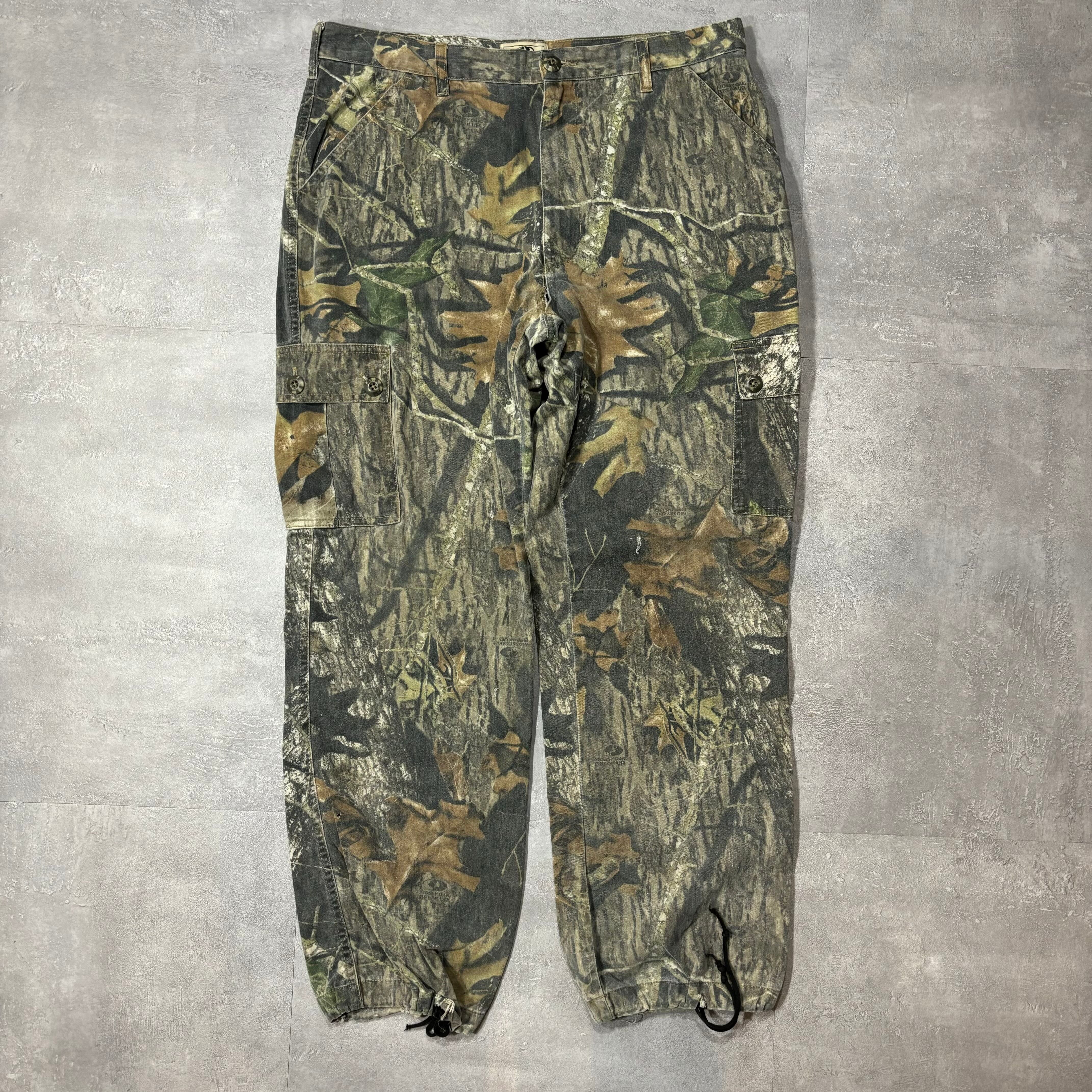 《実寸W37 L29》 MOSSY OAK モッシーオーク リアルツリーパンツ カーゴパンツ ドローコード ウエストアジャスター no.4007